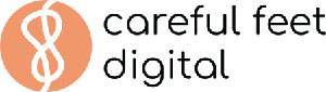 Careful feet digital logo