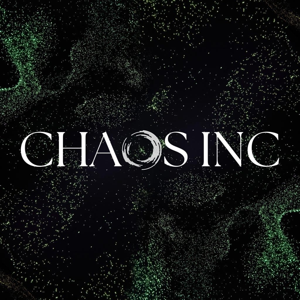 Chaos Inc logo on a dark background